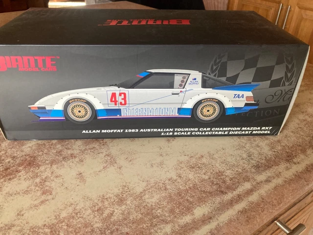 MAZDA RX7 - BLACK - PLAIN BODY RACECAR - LE of 500 - 1:18