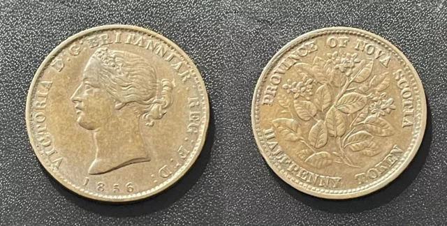 Nova Scotia Canada 1856 Half Penny Token
