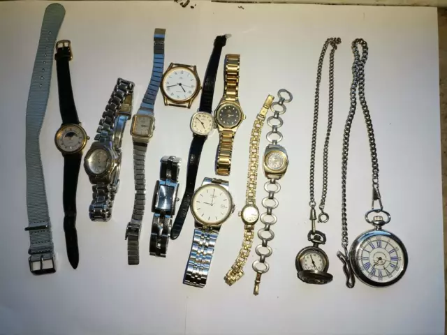 Uhren Konvolut defekt für Bastler oder Sammler