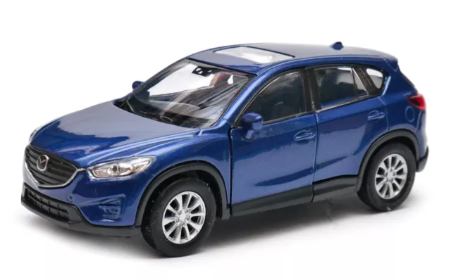 Mazda CX-5 Japanese Luxury Car Model Metal Diecast Toy Blue 1:34 Welly Open Door
