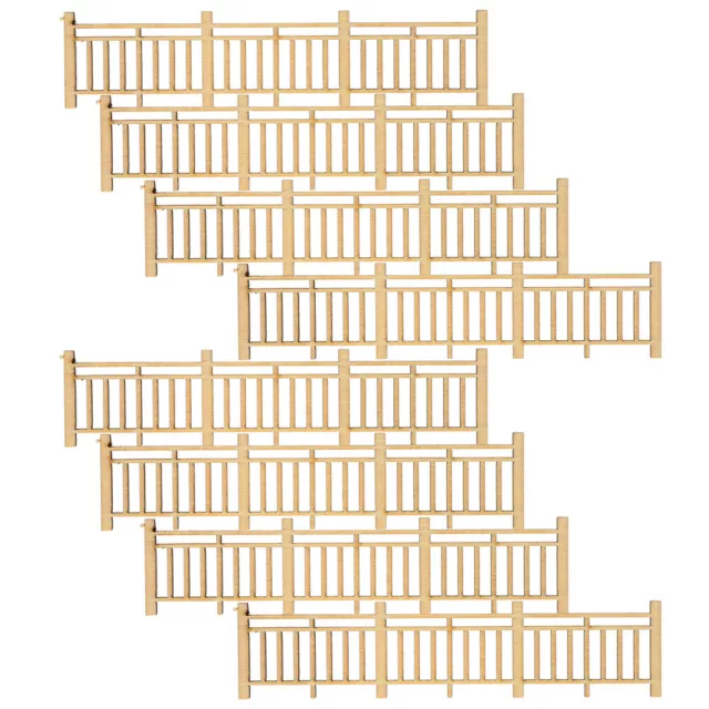 8 Stück Mini-Landschaftszäune, Zaunornamente, DIY simulierte Zaundekorationen,
