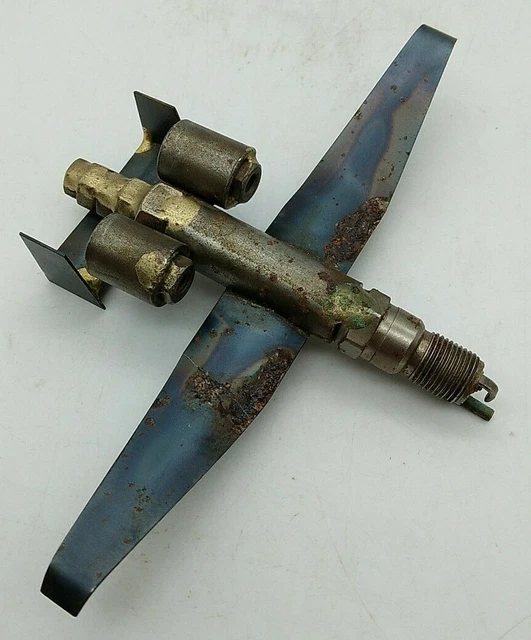 SCULPTURE AVIATION A-10 Warthog Airplane Air Craft Repurposed Welded