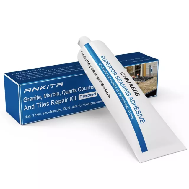 Granite, Marble and Quartz Countertops Chip Repair Kit - Fix Nicks, or Scratches