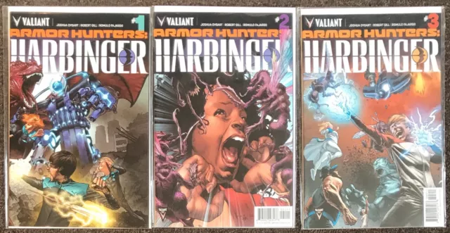 Armor Hunters: Harbinger valiant #1,2,3 2014 set lot nm Dysart Gill Fajardo