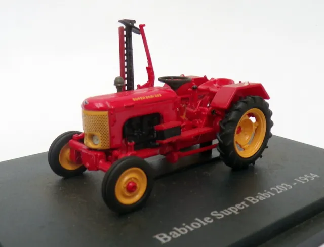 Hachette 1/43 Scale Model Tractor HT004 - 1954 Babiole Super Babi 203 - Red