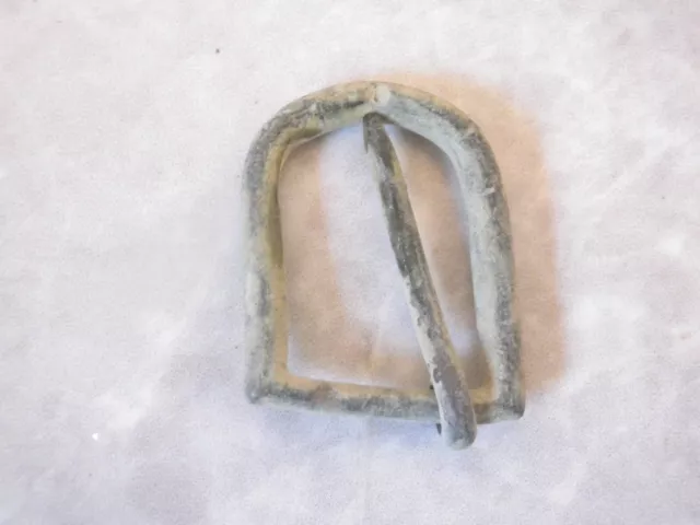 Preciosa Hebilla  Bronce Medieval, Militar ?  Ancient Bronze  Buckle Military ?