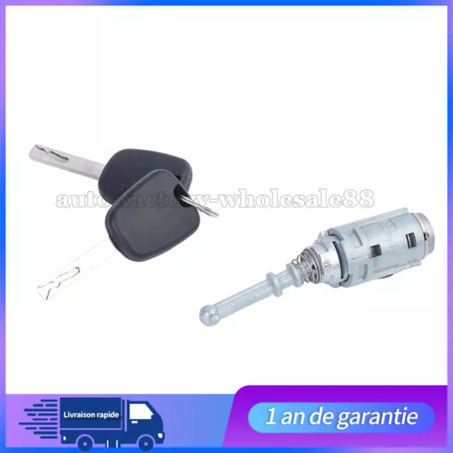 Pour Citroen C2 C3 Barillet Serrure Porte Avant Gauche + 2 Cles 9170.T9 Neuf 3