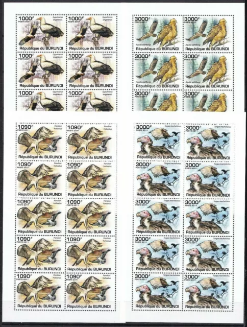 Burundi 2014/2017 postfr./mnh Vögel birds Michel 95 € -87817