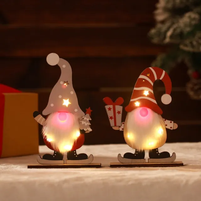 Illuminazione Babbo Natale senza volto di alta qualità belle decorazioni natalizie