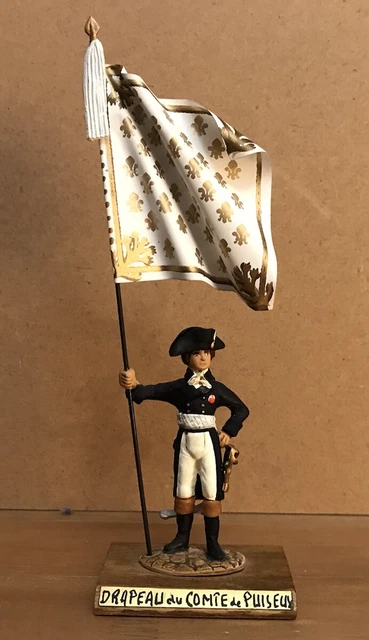 Soldat de plomb Guy Renaud - Les Chouans - Drapeau capitainerie de St