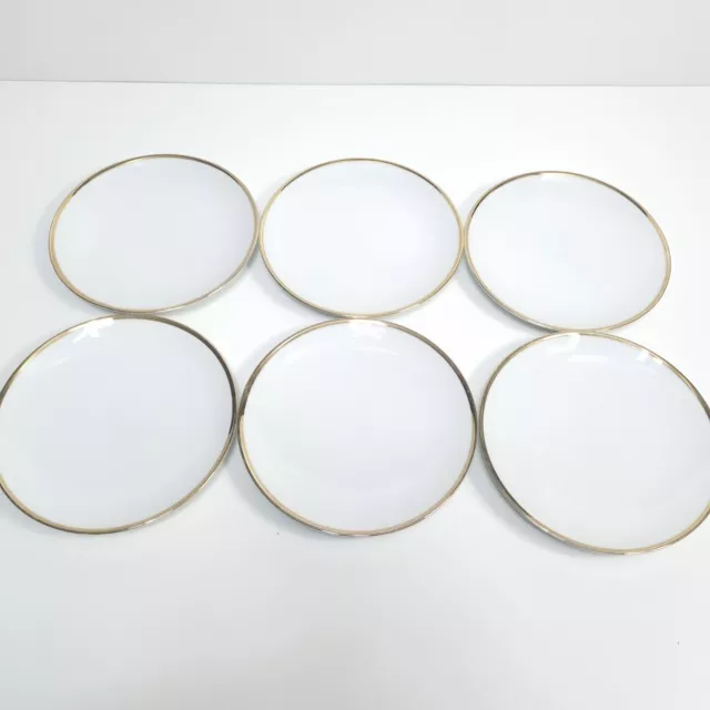 Thomas Germany Side Plates Medaillon Thick Gold Band Set of 6