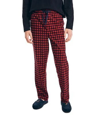 Nautica Mens Sustainably Crafted Paja Nautica Red Plaid XL BRGHT PINK Size