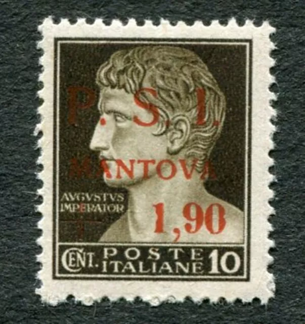 PSI MANTOVA 10c Italy first CITY ISSUE after FALL OF FASCISM - MNH/OG 1945 (185)