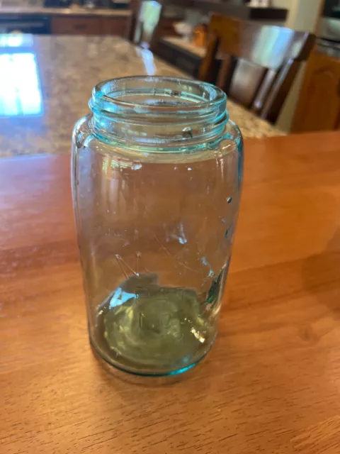 Mason’s  Patent Nov. 30th 1858 blue quart canning fruit jar