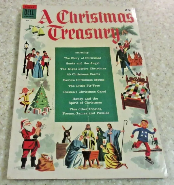 A Christmas Treasury #1, (FN/VF 7.0) 1954, 40% off Guide!