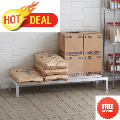 Aluminum Dunnage Rack NSF 1,200 Lb Capacity Restaurant Kitchen Home Freezer Safe