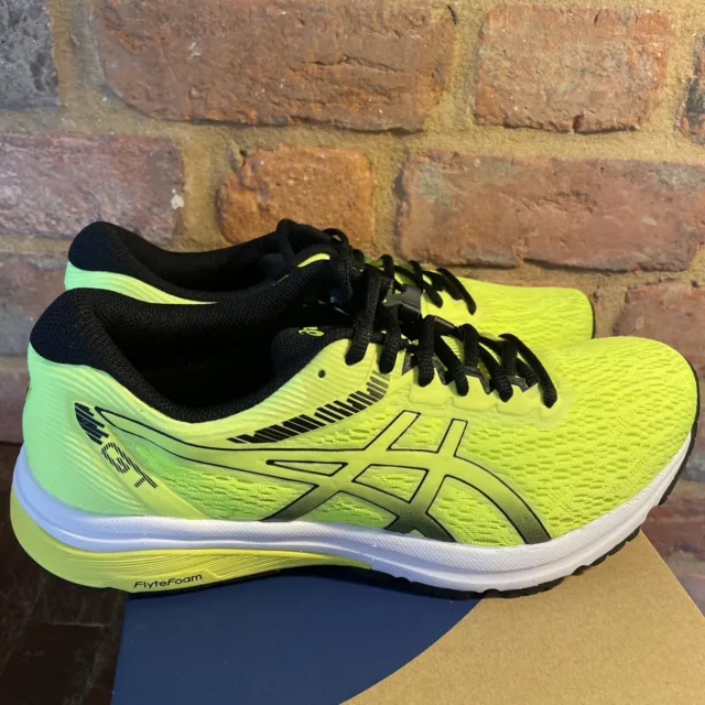 Mens Asics Running Shoes Trainers Safety Yellow/black 10 45 GT-800 RRP £90 NEW