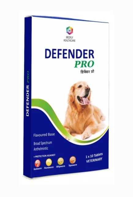 Medfly Healthcare Defender Plus Dewormer for Dogs Of All Life Stages(10 Tablets) 2