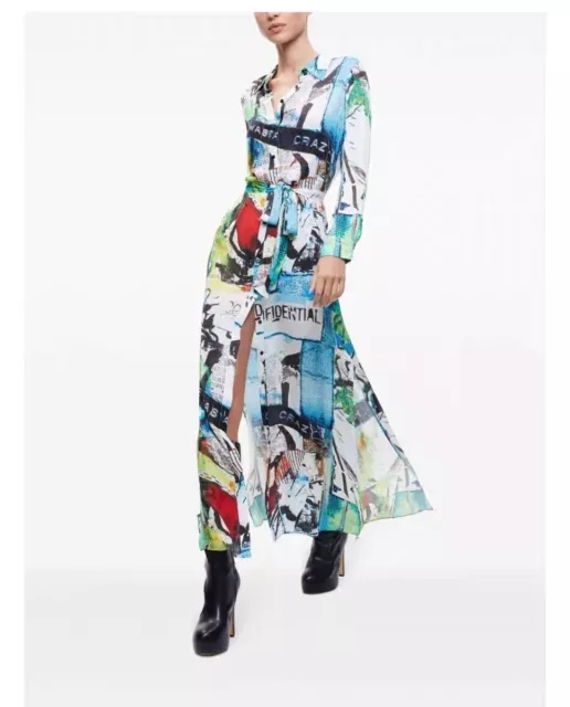 Alice + Olivia Basquiat Chassidy Maxi Shirt Dress 2