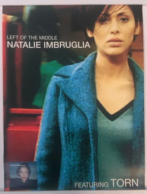 NATALIE IMBRUGLIA 1997 ORIGINAL Promo Poster LEFT OF THE MIDDLE 18" x 24" Vintag