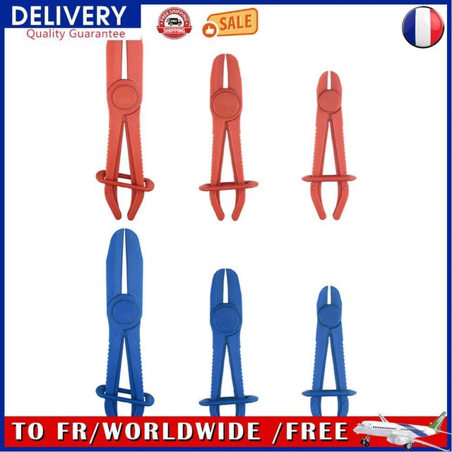 3pcs Fuel Line Hose Pliers Clamps Plastic Free Hands Brake Radiator Pipe Tools