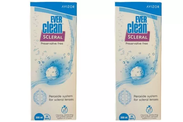 Avizor Ever Clean Scleral Contact Lens Solution Preservative Free - Pack of 2