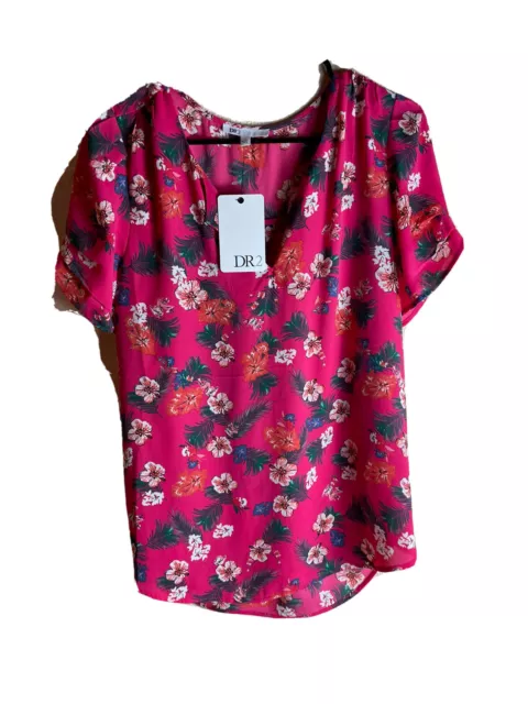 NWT DR 2 Daniel Rainn Floral Women’s Sz Medium Top