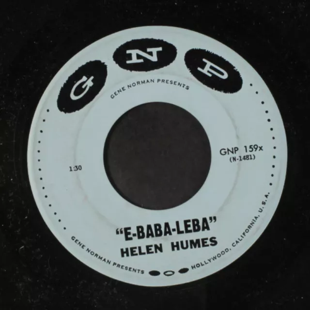 HELEN HUMES: e-baba-leba / million dollar secret GNP 7" Single 45 RPM