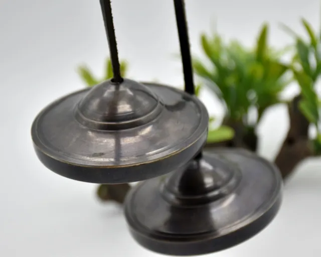 High Quality Bronze Tingsha Cymbals - Yoga Chime Bell - Buddhist Tingsha Cymbals 3