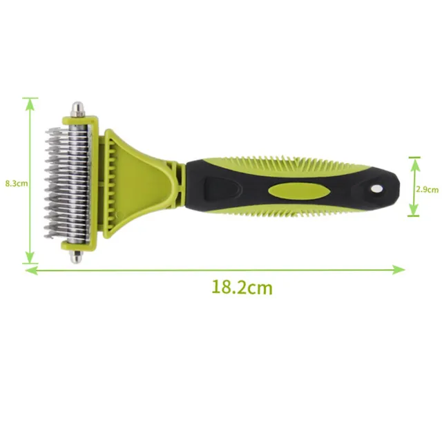 Pet Cat Dog Hair Fur Shedding Trimmer Grooming Dematting Rake Comb Brush Tool US 2