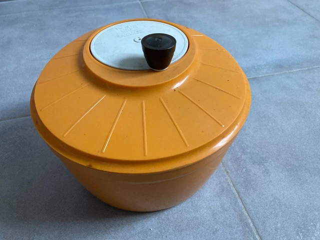 Essoreuse à Salade Vintage Moulinex - Années 70, Blanc, Fonctionne (Très Bon état)