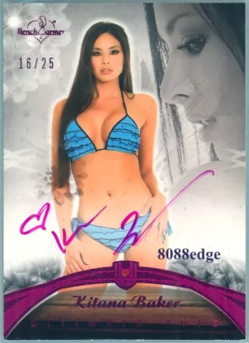 2010 Benchwarmer Ultimate Pink Auto: Kitana Baker #16/25 Autograph