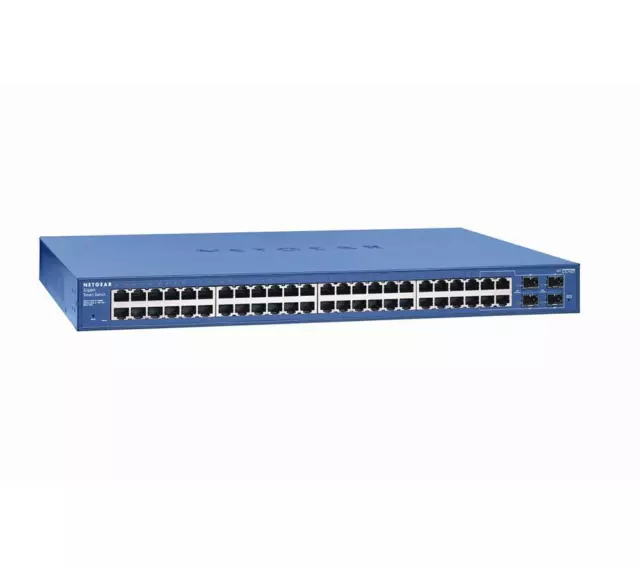 GS748T-500EUS Netgear ProSafe 48-Port Gigabit Smart Switch 4 x Fibre SFP PTS