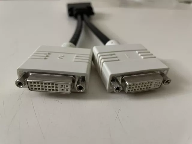 Genuine Dell DP/N 0H9361 DMS-59 Male to Dual DVI Female Adapter Splitter Cable 2