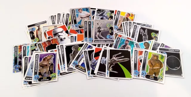 75 CARDS x Star Wars Topps Force Attax Trading Card Game