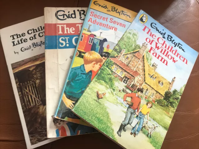 Enid Blyton Vintage Paperback Books X4 Job-lot