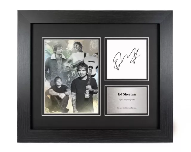 Ed Sheeran Signed Preprint Gift Display Framed/Unframed