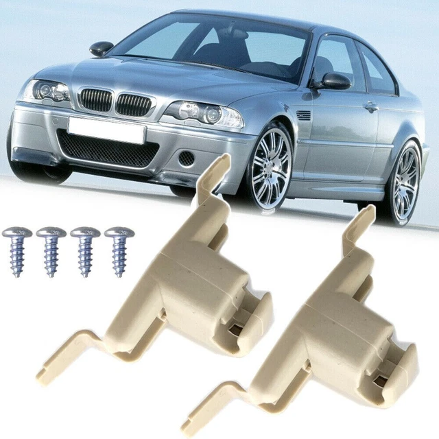 Per BMW 3 5 serie 2x visiera sole visiera sole clip 2 pezzi per E46 E38 E39 E53 X5