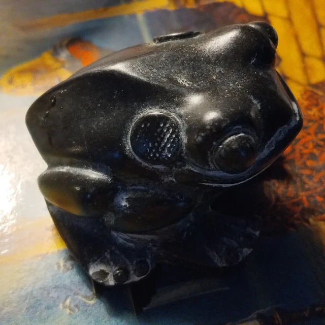 Vintage Black Perlite Vintage Frog