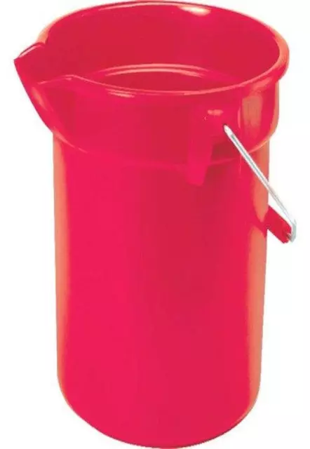 Rubbermaid Commercial round Bucket, Red 10 Qt (FG296300RED)