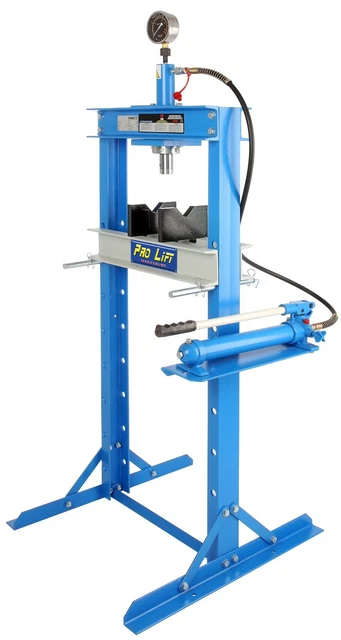 Pressa officina 12t azionamento leva manuale telaio avvitato 12000kg W0013