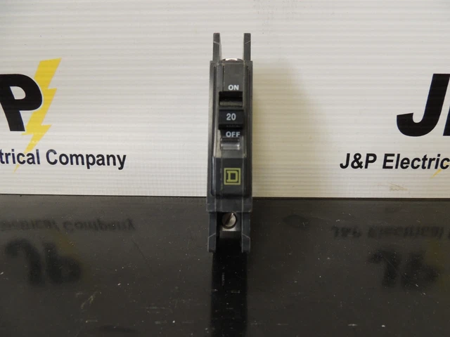 👀 New Square D 20 Amp Circuit Breaker Single Pole 120/240 Vac Qou120