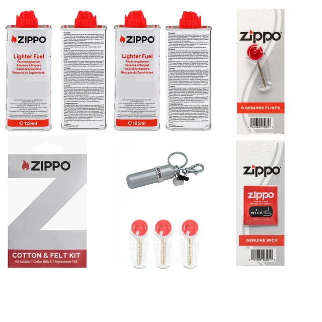Lot De 6 Bouteilles D'essence à Briquet Zippo – 125 Ml Chacune, Originales
