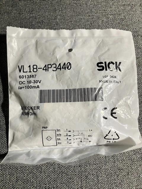 Cylindrical photoelectric sensor SICK VL18-4P3440 / #Z 0C1A 2864