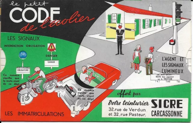 Pub. Carton à Système - LE PETIT CODE DE L'ÉCOLIER - Teinturier  CARCASSONNE 11