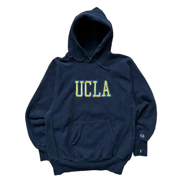 VTG 90S UCLA Bruins Champion Reverse Weave Navy Blue Hoodie Pullover ...