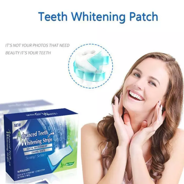 28 Zahnweiß Zahnaufhellung Streifen Teeth Whitening strips Weiss Zähne Bleaching