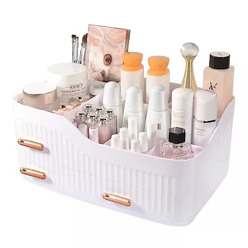 Organizador de Maquillaje, Organizador Cosmeticos con 3 Cajones y 8