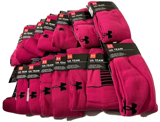 Under Armour Unisex UA Team Cushioned Over The Calf Socks 1367822, NEW FOR 2023