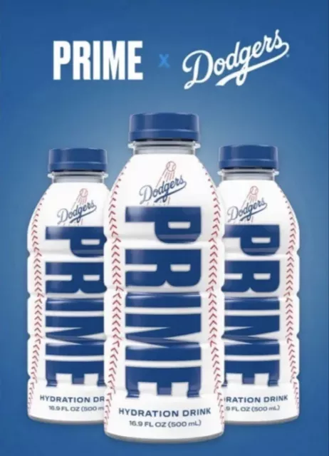 Prime Hydration LA DODGERS Limited Edition Logan Paul X KSI16.9oz Bottle Drink 3